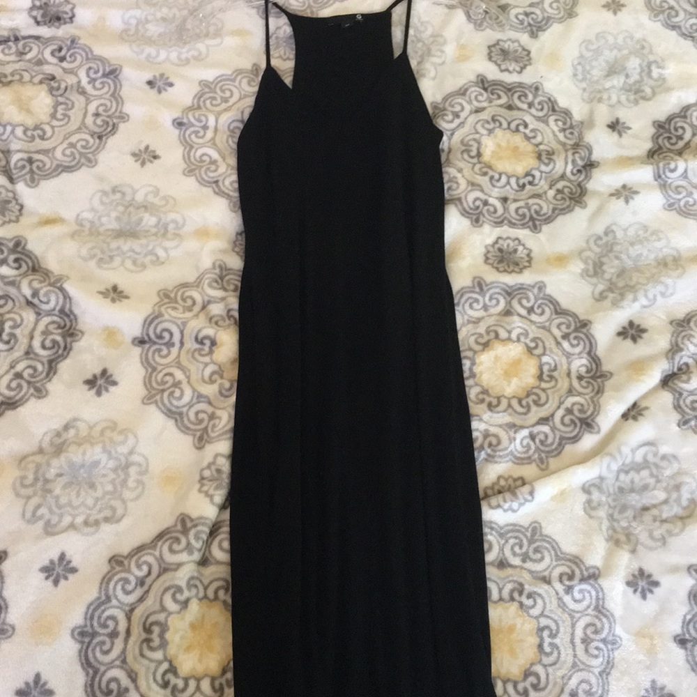 Express all black dress with halter back. 👗